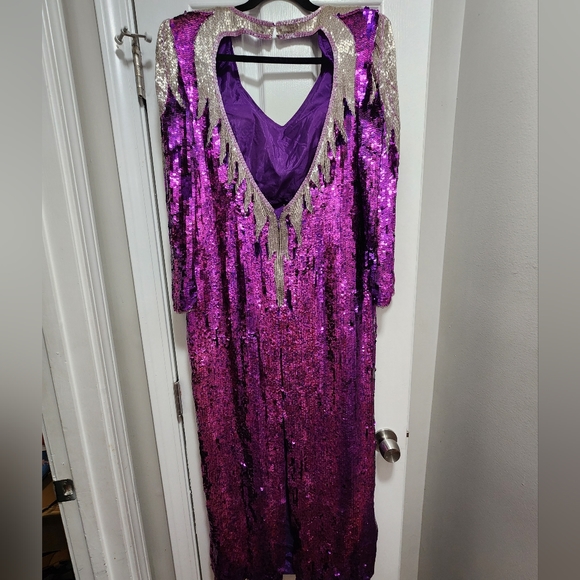 Vintage sequin formal dress - Picture 3 of 7